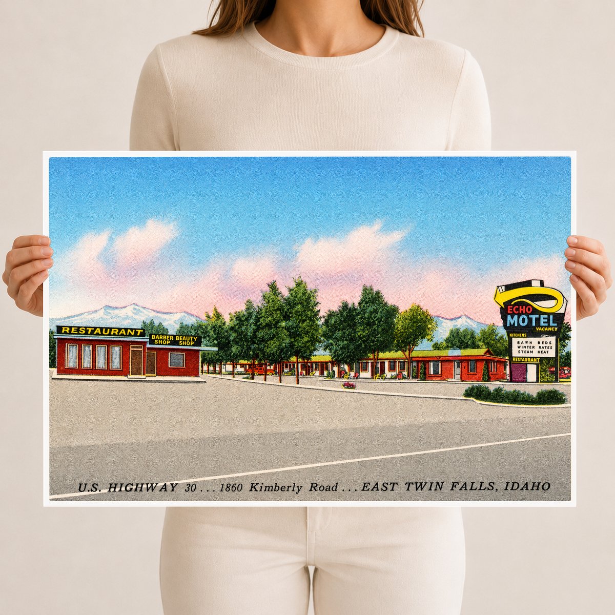 Twin Falls, ID: Echo Motel, US highway 30, 1860 Kimberly Road, East Twin Falls