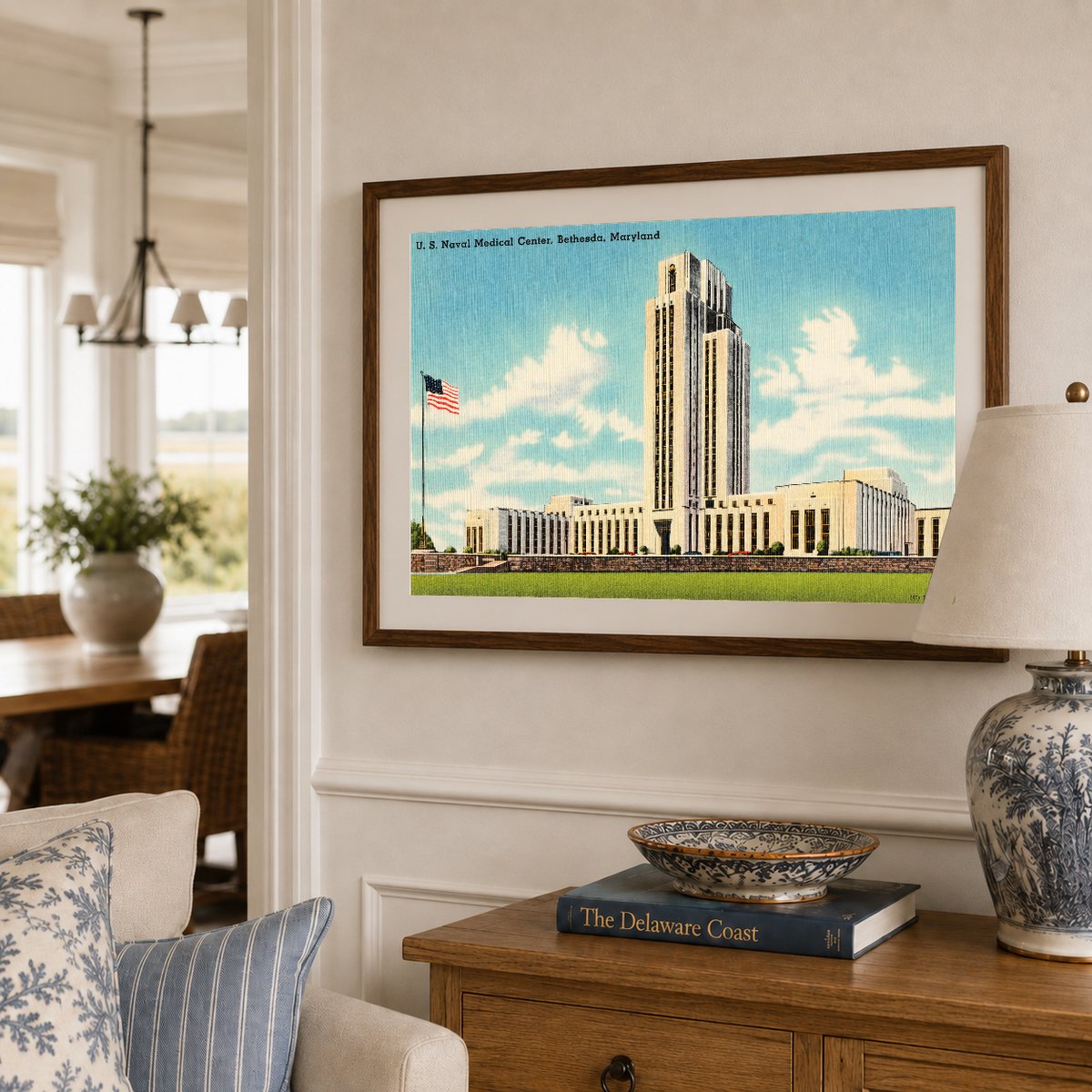 U. S. Naval Medical Center, Bethesda, Maryland — Vintage Maryland Postcard