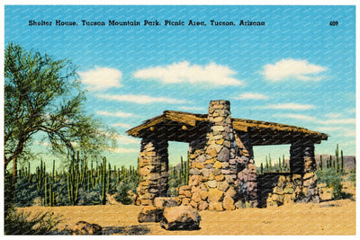 Tucson, AZ: Shelter house, Tucson Mountain Park, picnic area
