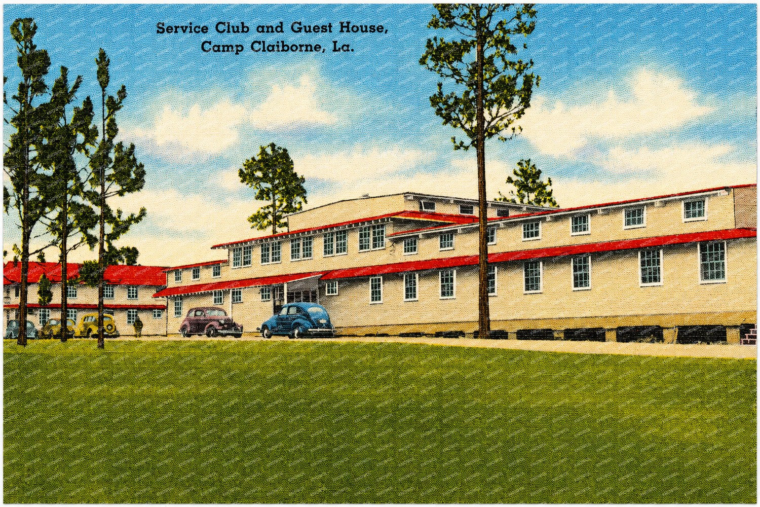 Forest Hill, LA: Service Club and Guest House, Camp Claiborne
