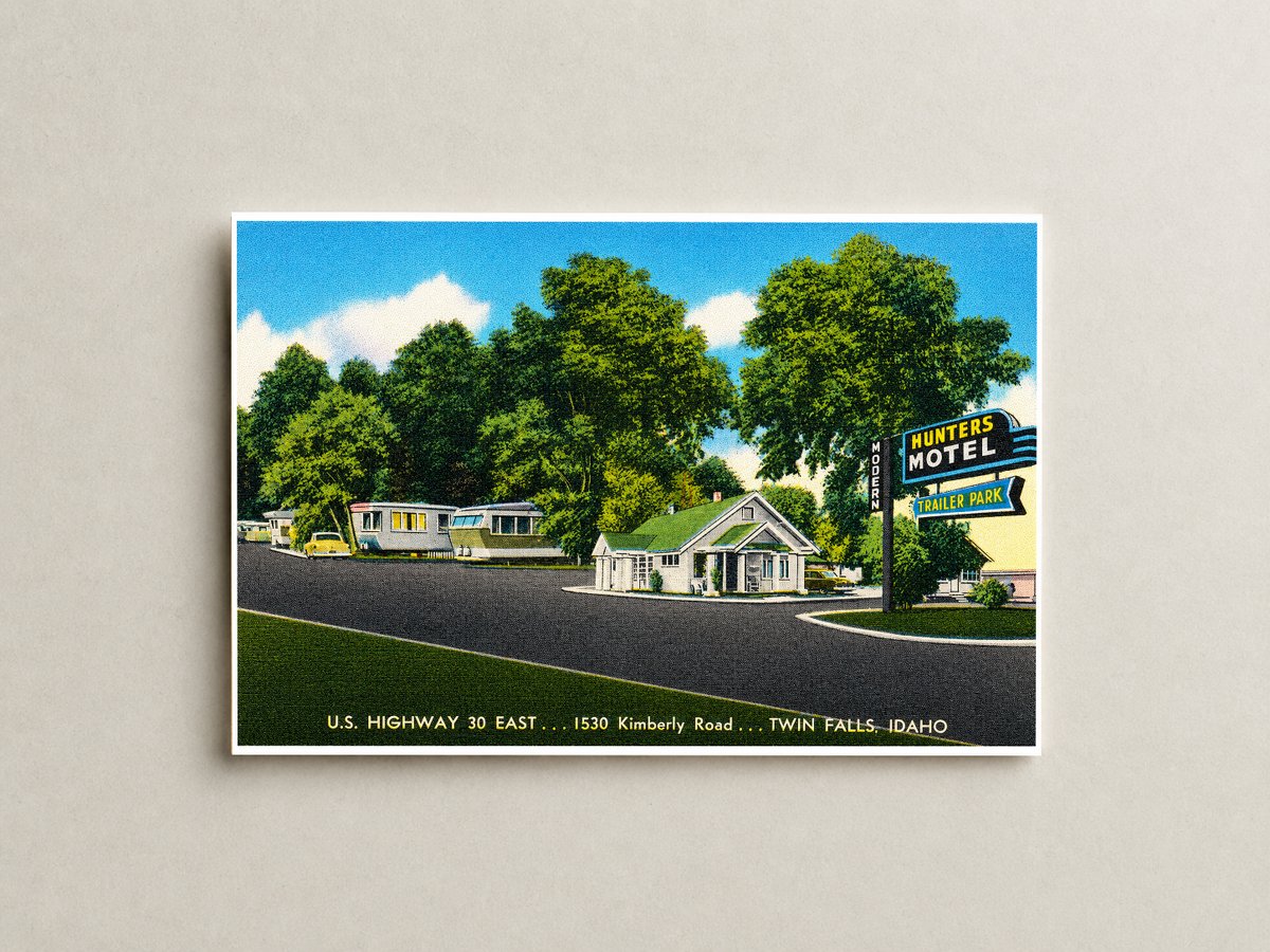 Twin Falls, ID: Hunters Motel, U.S. highway 30 east, 1530 Kimberly Road