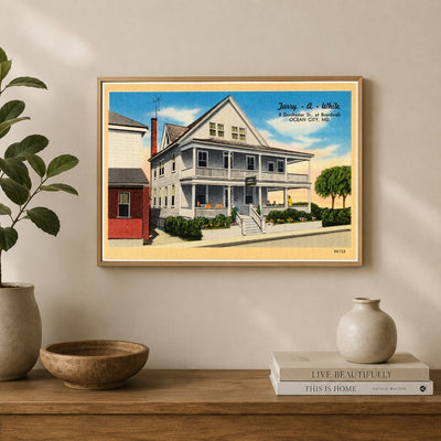 Tarry-a-While, 8 Dorchester St., at Boardwalk, Ocean City, MD — Vintage Maryland Postcard