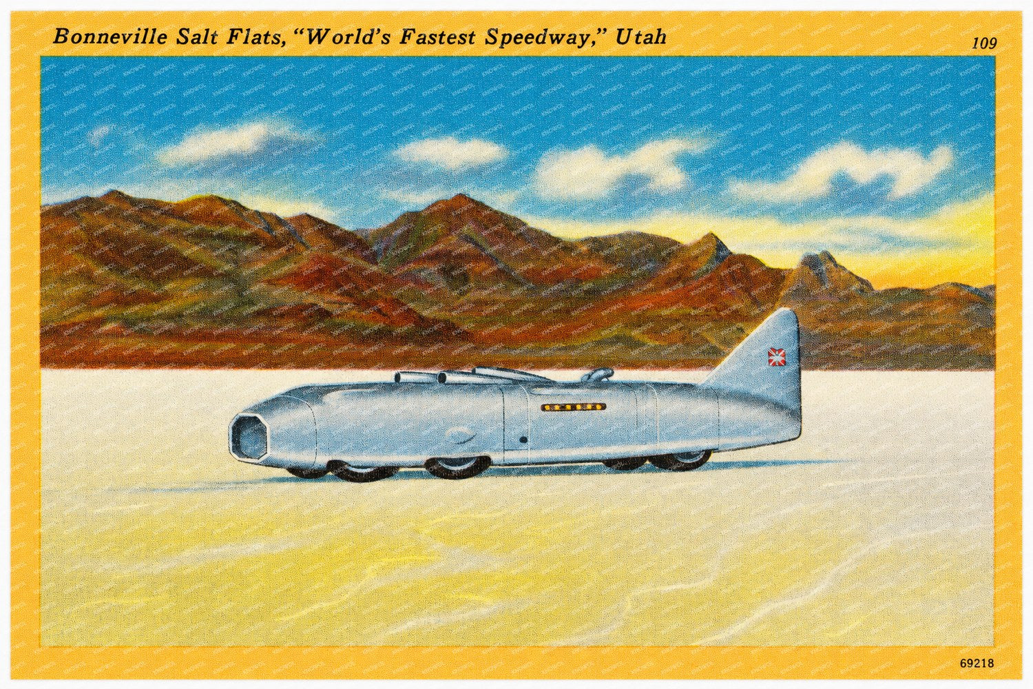 Bonneville Salt Flats, UT: Bonneville Salt Flats, "World's fastest speedway." Utah