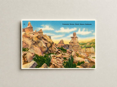 Little Badlands, ND: Cathedral buttles, North Dakota Badlands