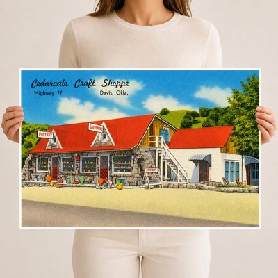 Davis, OK: Cedarvale Craft Shoppe, Highway 77