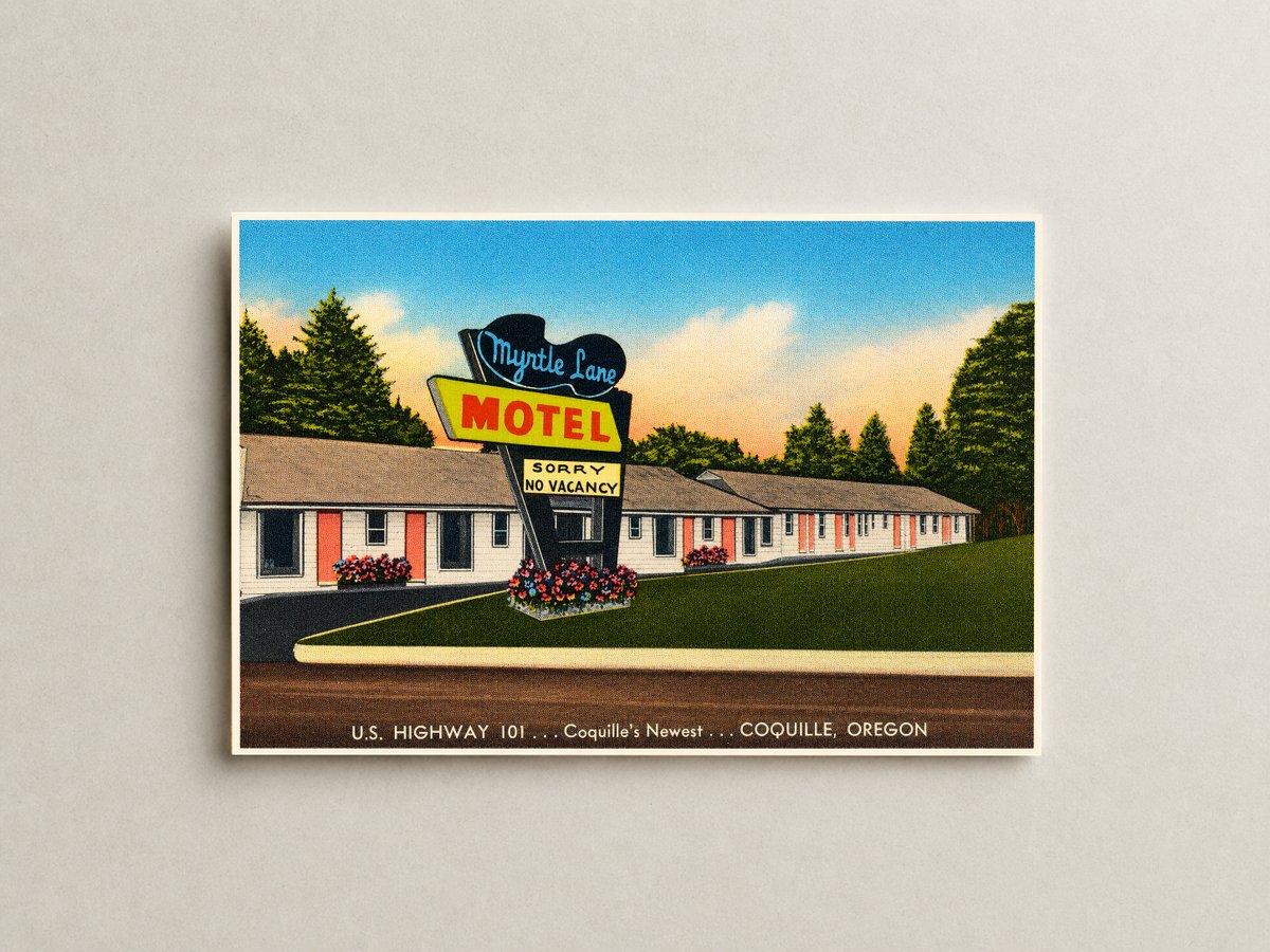 Coquille, OR: Myntle Lane Motel, U.S. Highway 101... Coquille's newest... Coquille