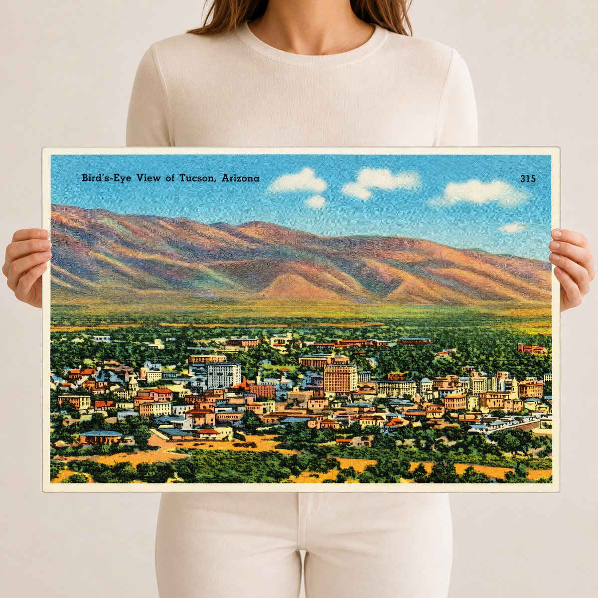 Tucson, AZ: Bird's-eye view of Tucson