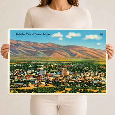 Tucson, AZ: Bird's-eye view of Tucson