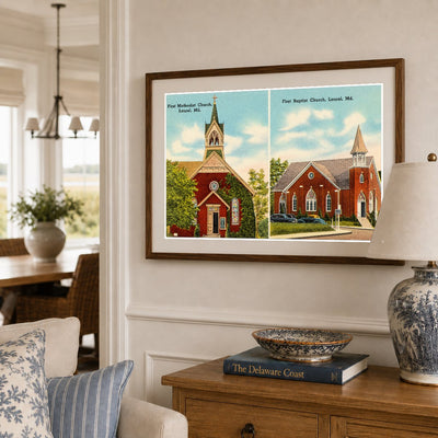 First Methodist Church, Laurel, MD — Vintage Maryland Postcard
