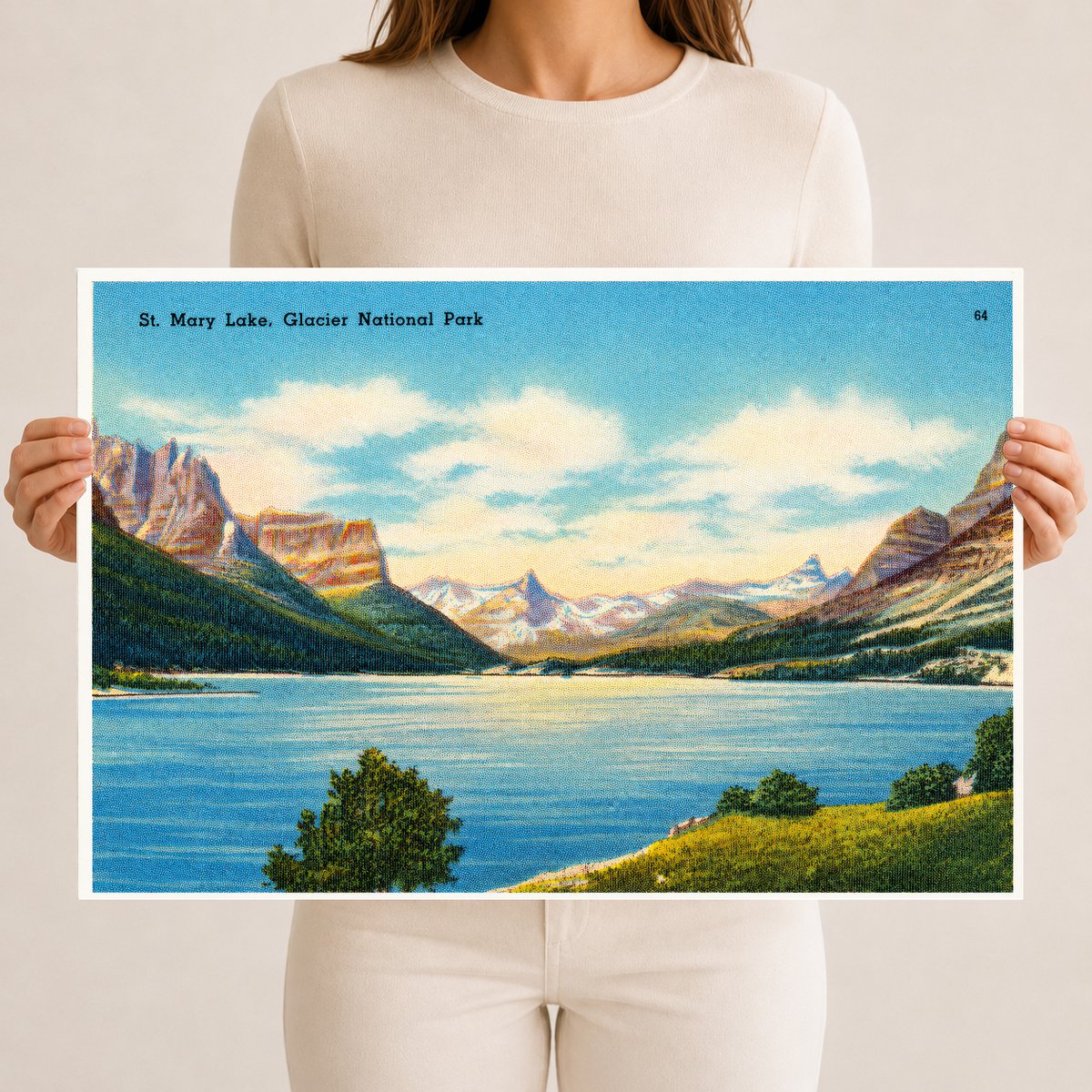 Canada, MT: St. Mary Lake, Glacier National Park