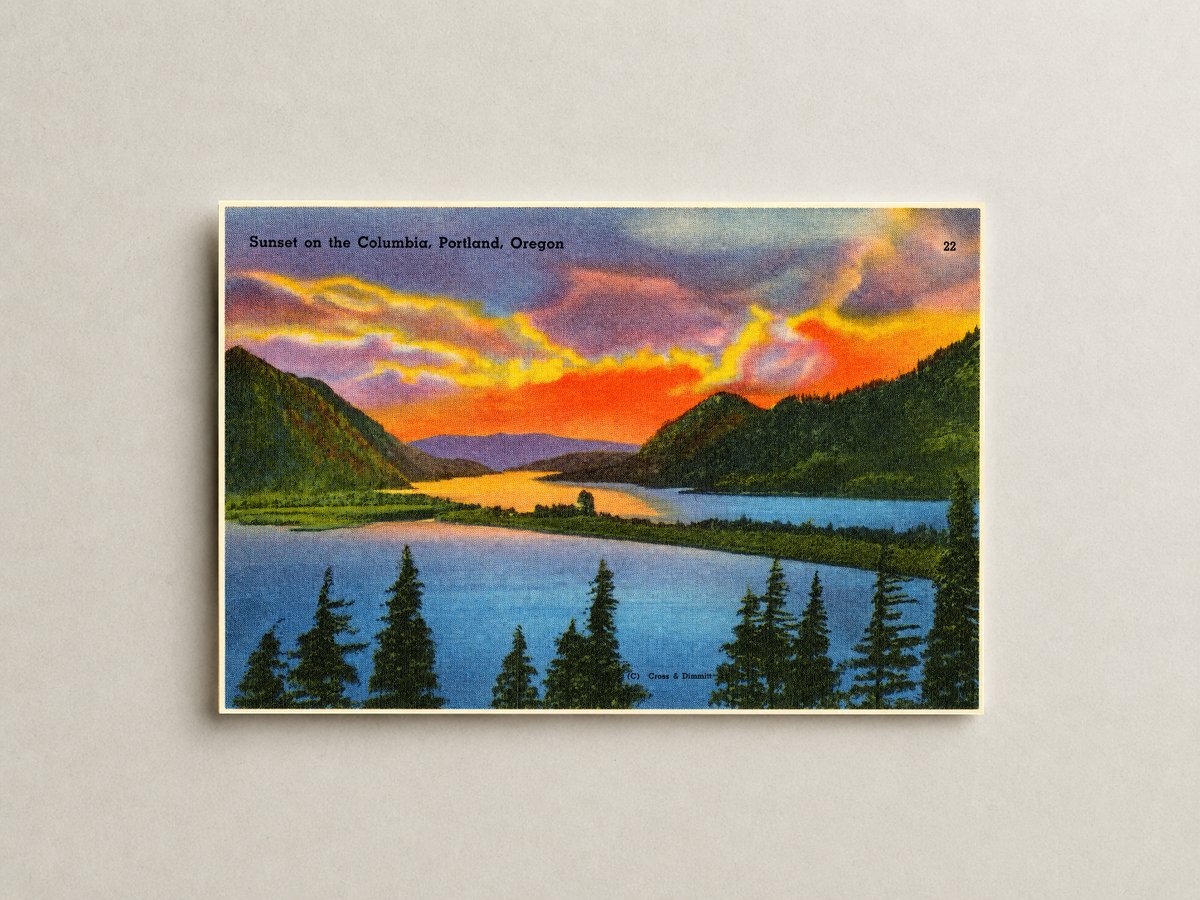 Portland, OR: Sunset on the Columbia