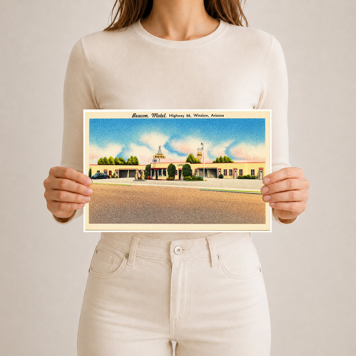 Winslow, AZ: Beacon Motel, highway 66