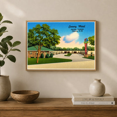 Salina, KS: Canary Motel, Salina, Kansas, Highways 81-40