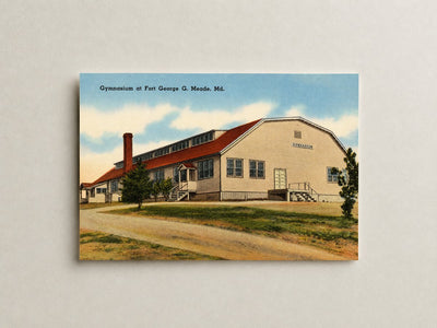 Gymnasium at Fort George G. Meade, MD — Vintage Maryland Postcard