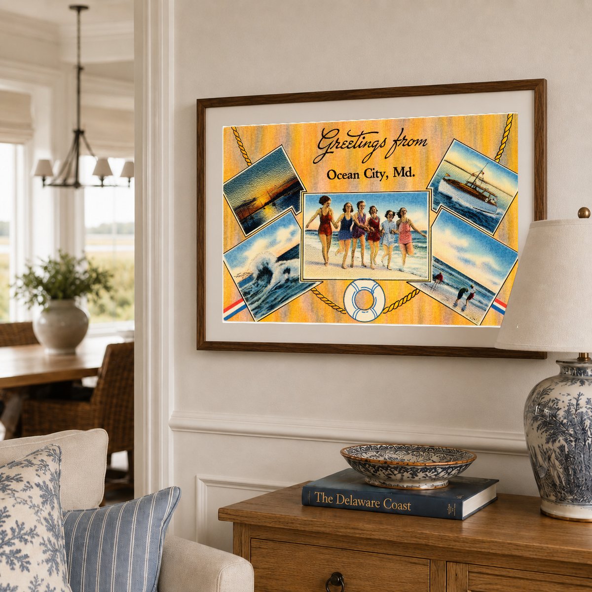 Greetings from Ocean City, MD — Vintage Maryland Postcard
