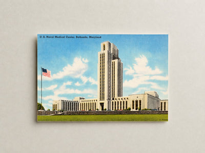 U. S. Naval Medical Center, Bethesda, Maryland — Vintage Maryland Postcard