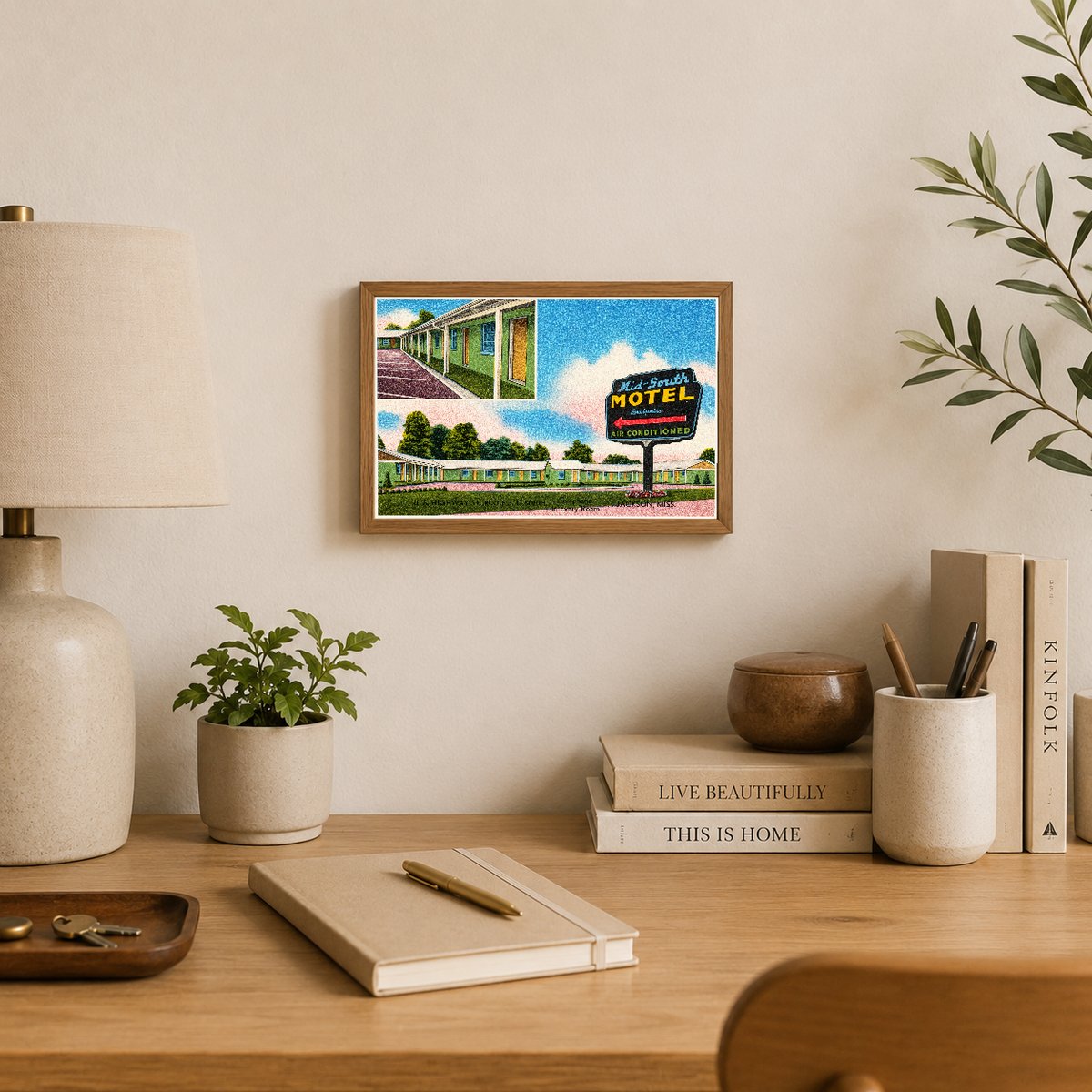 Jackson, MS: Mid-South Motel, U.S. Highways 80 E. & 49 South... telephone in every room... Jackson