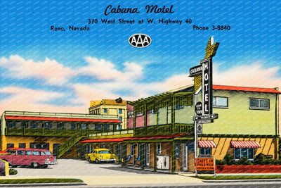 Reno, NV: Cabana Motel, 370 West Street at W. Highway 40