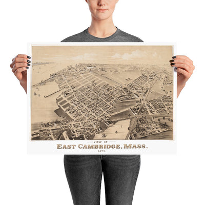 East Cambridge MA 1879 18x24 - Available at KNOWOL