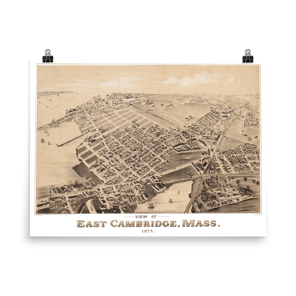 East Cambridge MA 1879 18x24 - Available at KNOWOL