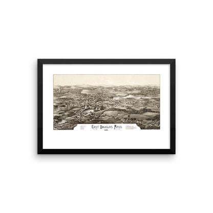 East Douglas, Mass, 1886, Framed Print - Available at KNOWOL