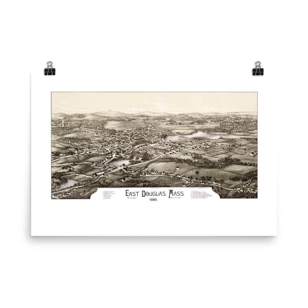 East Douglas, Massachusetts, 1886 - Available at KNOWOL