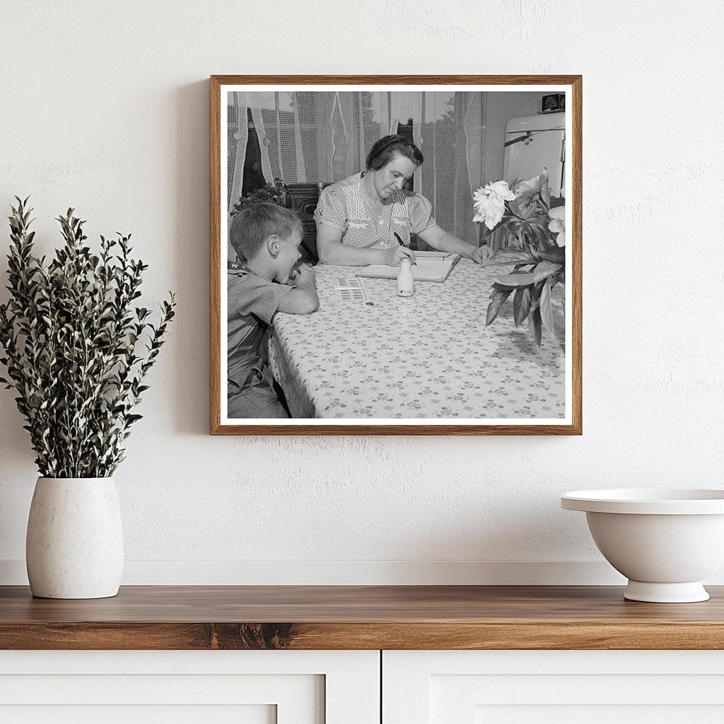 East Montpelier Vermont 1943 Richard with Mother War Project - Available at KNOWOL