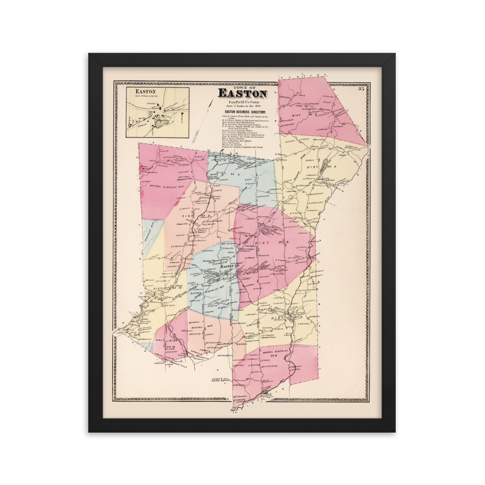 Easton, Connecticut 1867 - Available at KNOWOL