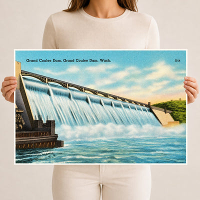 Grand Coulee Dam, WA: Historic View