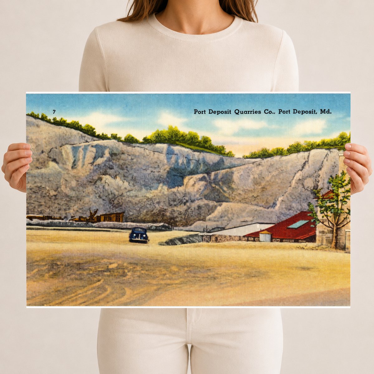 Port Deposit Quarries Co., Port Deposit, MD — Vintage Maryland Postcard