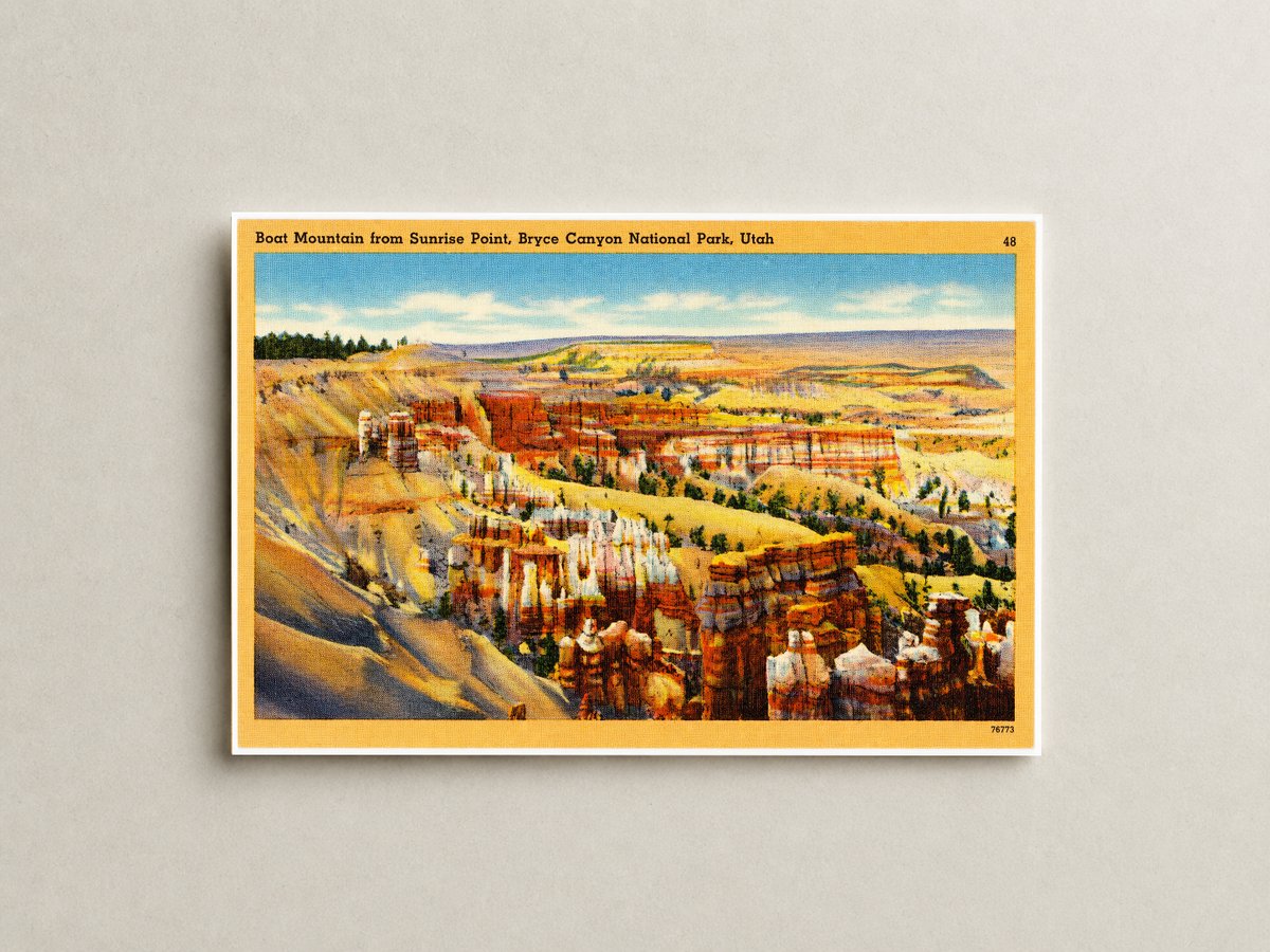 Bryce Canyon, UT: Boat Mountain from Sunrise Point, Bryce Canyon National Park