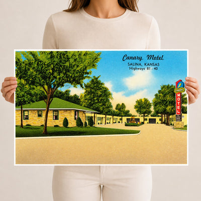 Salina, KS: Canary Motel, Salina, Kansas, Highways 81-40