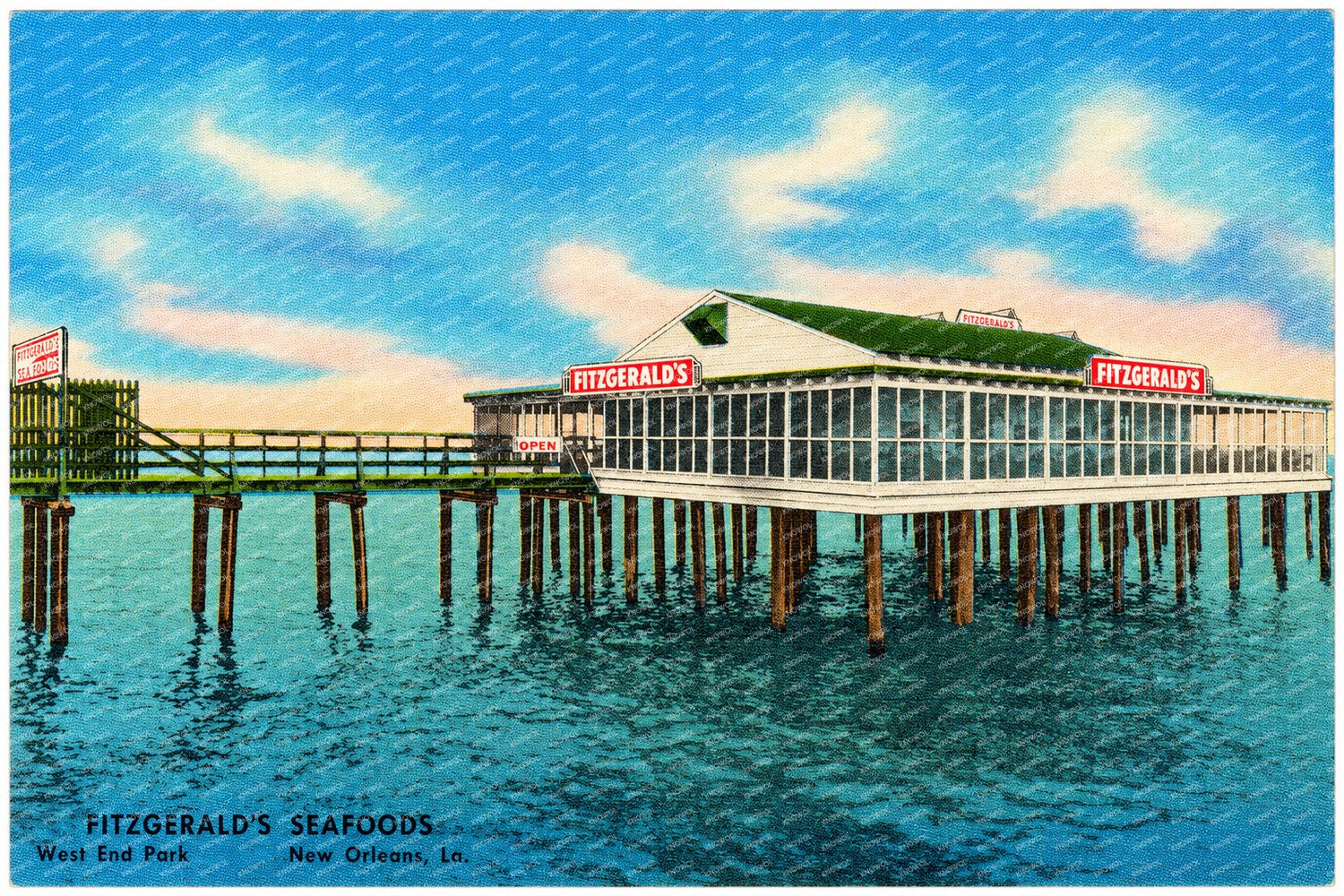 New Orleans, LA: Fitzgerald's Seafoods, West End Park