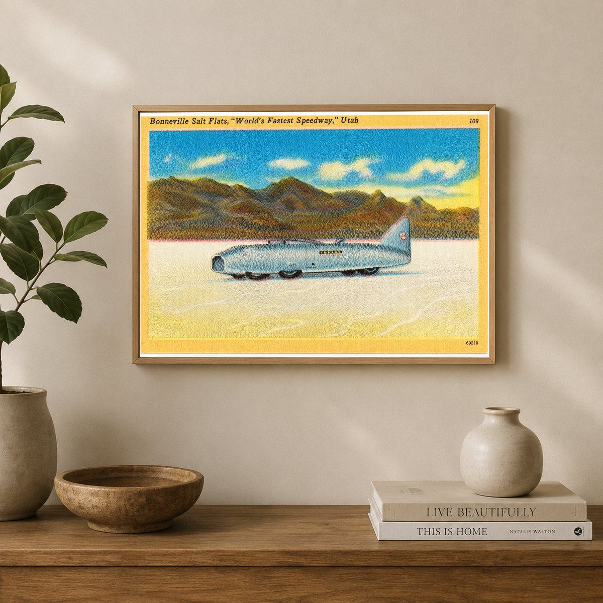 Bonneville Salt Flats, UT: Bonneville Salt Flats, "World's fastest speedway." Utah
