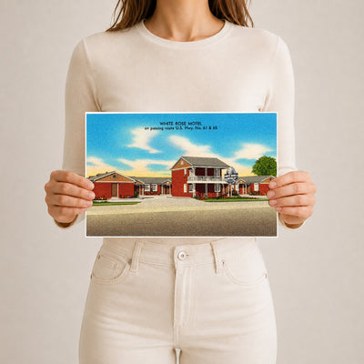 New Orleans, LA: White Rose Motel on passing route U.S. Hwy. No. 61 & 65