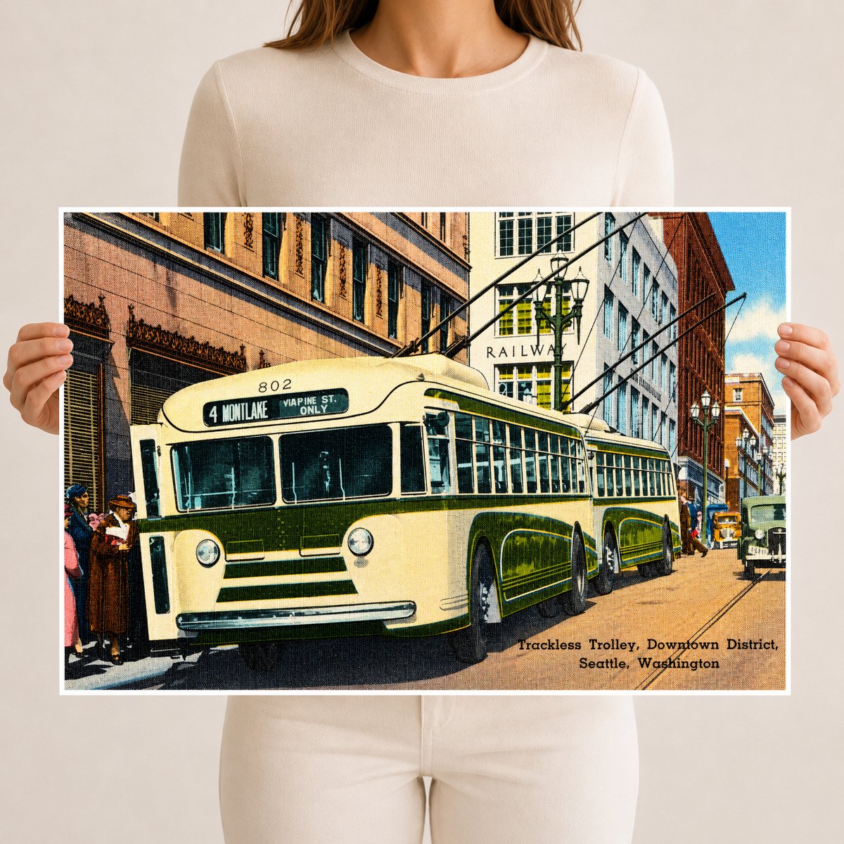 Seattle, WA: Trackless trolley, Downtown District
