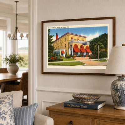 Colonial Hotel, Havre de Grace, MD — Vintage Maryland Postcard