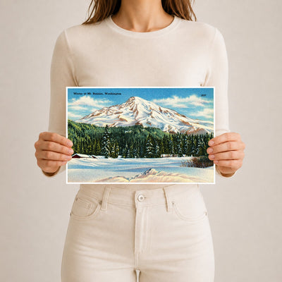 Rainier, Mount, WA: Winter at Mt. Rainier