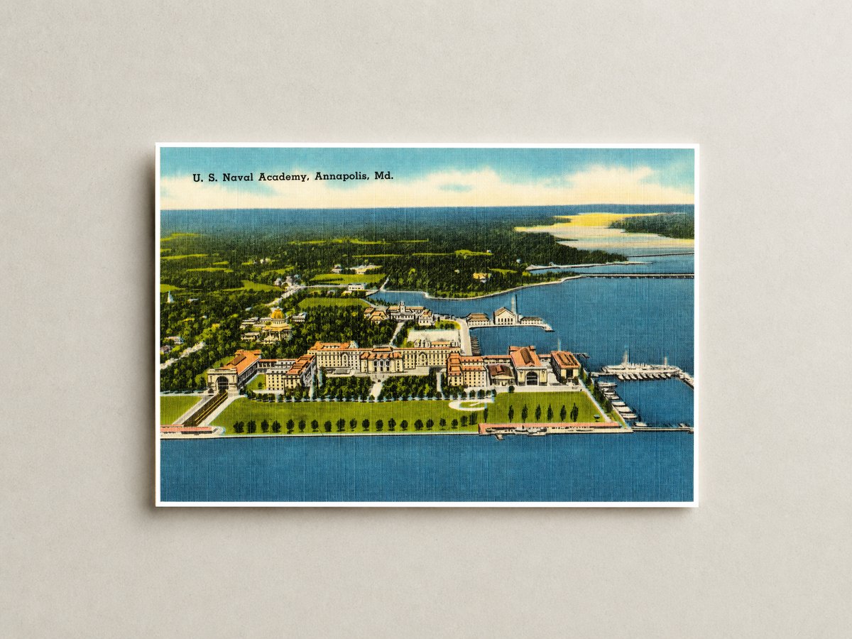 U. S. Naval Academy, Annapolis, MD — Vintage Maryland Postcard