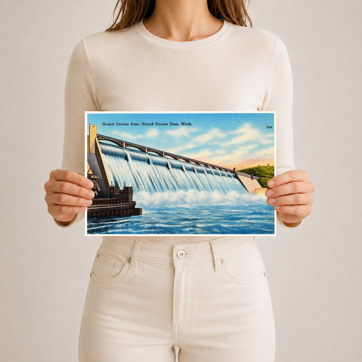 Grand Coulee Dam, WA: Historic View