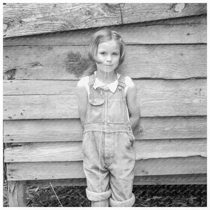 Eight - Year - Old Girl Working in Tobacco Barn 1939 - Available at KNOWOL