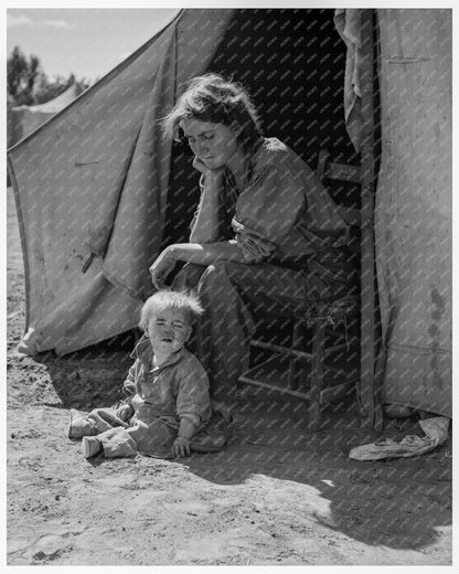 Eighteen - Year - Old Mother from Oklahoma Migrating to California March 1937 - Available at KNOWOL