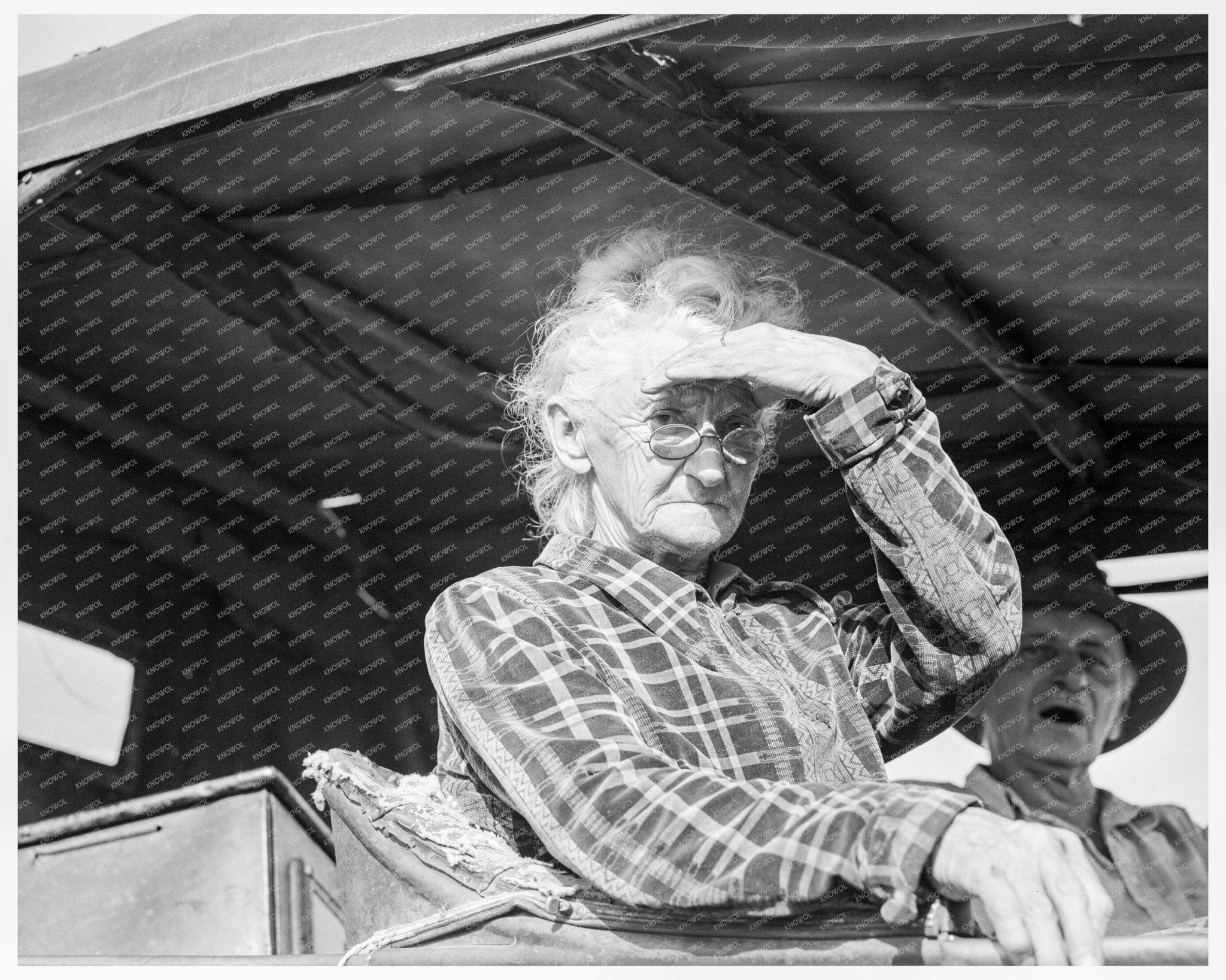 Eighty - Year - Old Woman in Squatters Camp 1936 - Available at KNOWOL