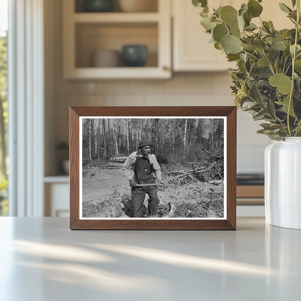 Elderly Lumberjack at Minnesota Camp September 1937 - Available at KNOWOL