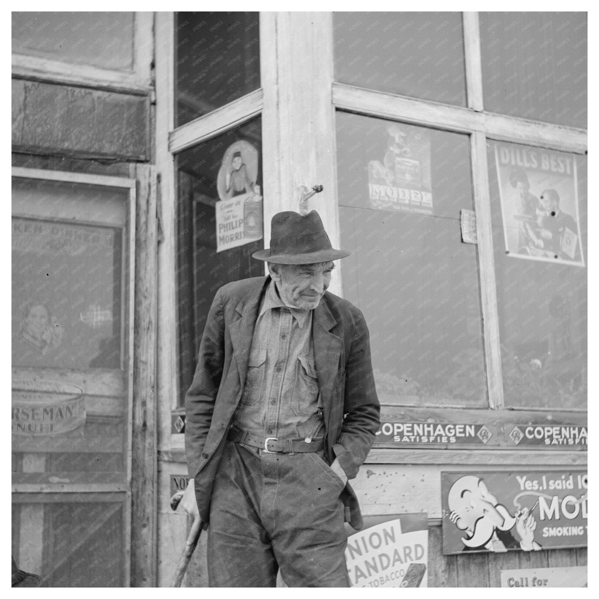 Elderly Lumberjack in Margie Minnesota June 1937 - Available at KNOWOL