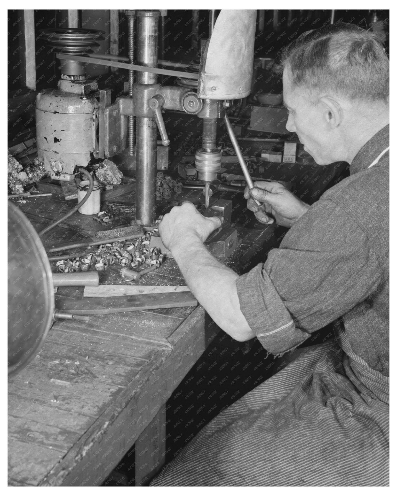 Electric Shaver Plant Conversion for War Production 1942 - Available at KNOWOL