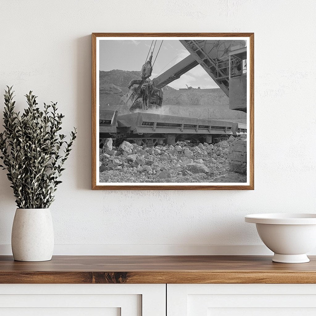 Electric Shovel Loads Ore in Morenci Copper Mine 1950 - Available at KNOWOL