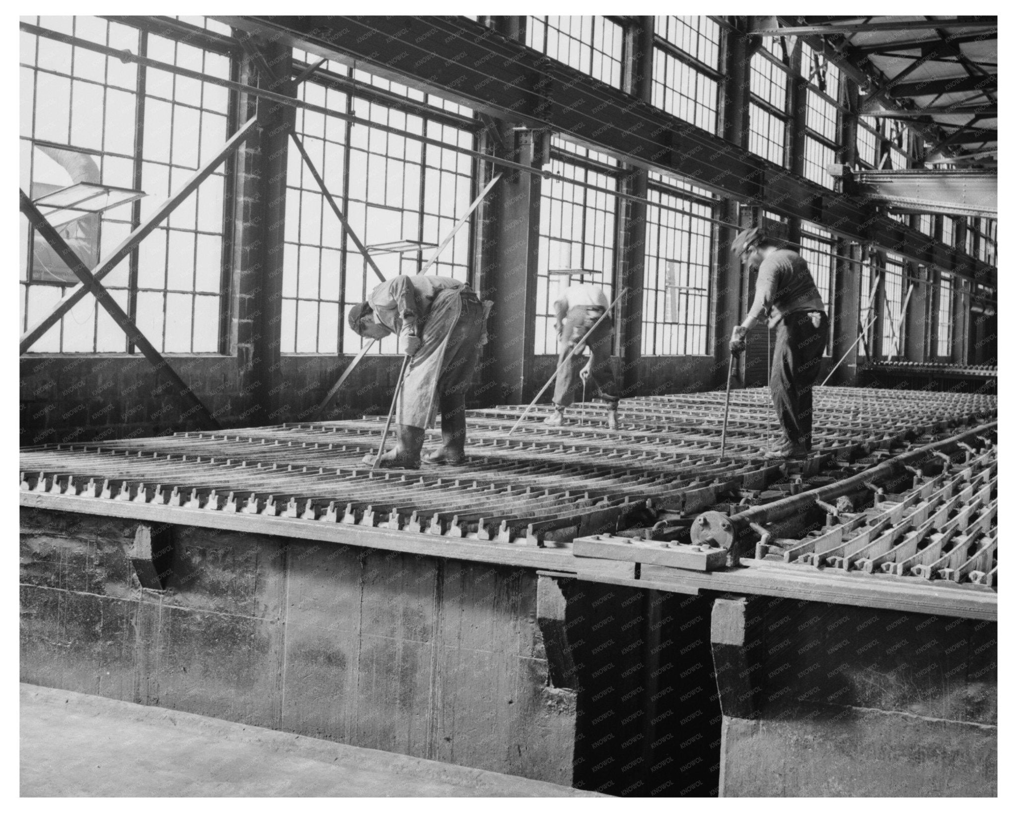 Electrolytic Tanks at Phelps Dodge Copper Refinery 1950s - Available at KNOWOL