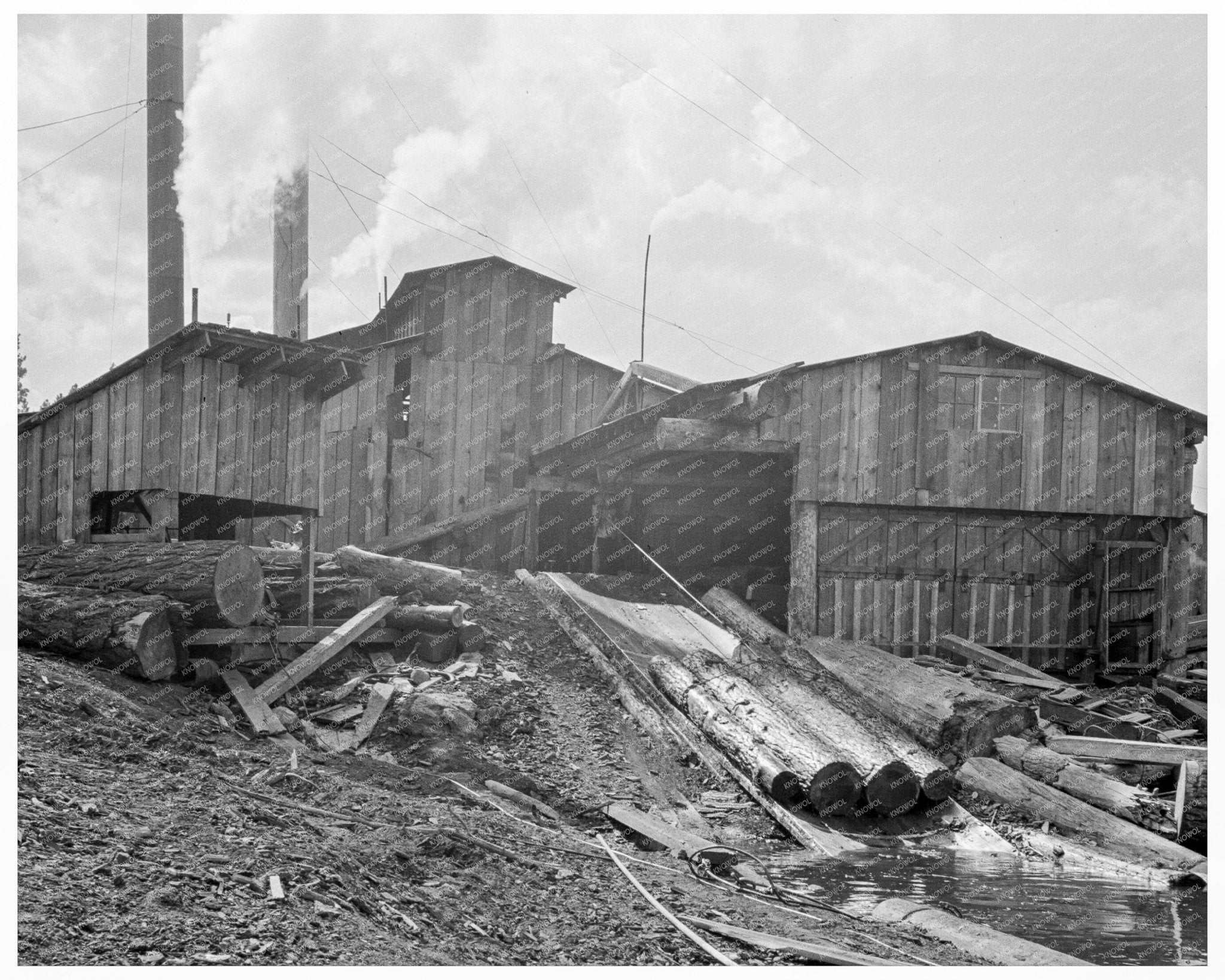 Ellington Lumber Company Mill Keno Oregon 1939 - Available at KNOWOL