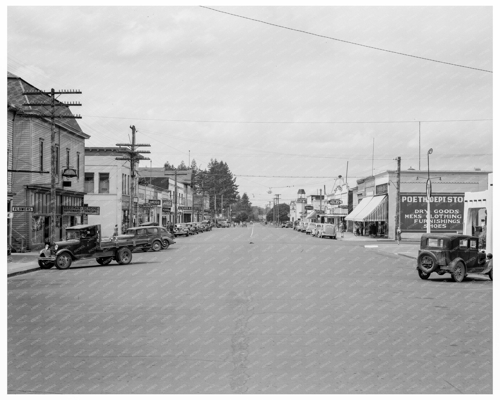 Elma Washington Main Street Vintage Photo 1939 - Available at KNOWOL